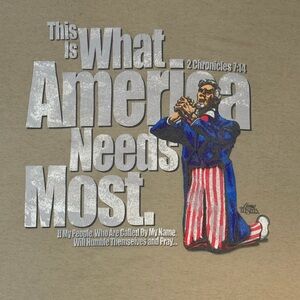 Living Epistles RARE VNGT This Is What America Needs Most Jesus Shirt‎ XL